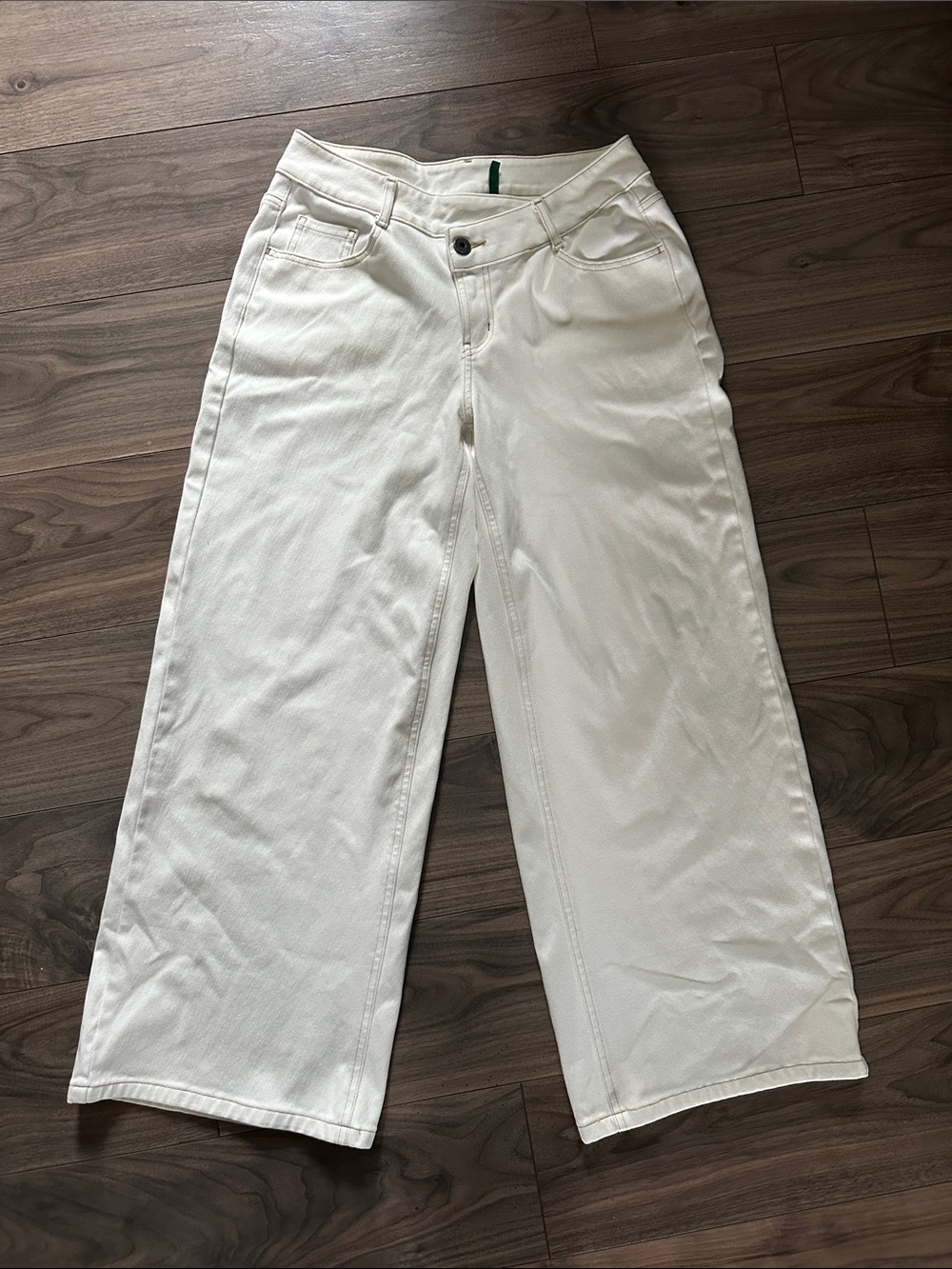 Halara Flex™ Asymmetric Low Rise Zipper Pockets Baggy Wide Leg Washed Casual